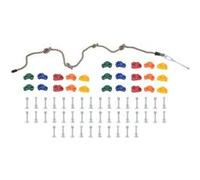 Vidaxl Pierres D'escalade Avec Corde 25 Pcs Multicolore