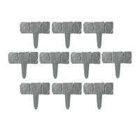 Pierres De Bordure De Jardin 10 Pièces Panneau Décoratif Extérieur