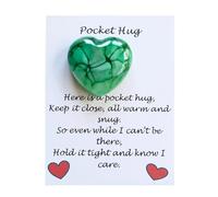 Pierres de coeur avec cartes, cartes de voeux pour câlin de poche | Souvenirs de poche à coeur - Réjouissez-vous de la carte de voeux souvenir pour les prix scolaires à la fête des mères