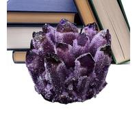 Pierres de cristal naturelles, ornements de cluster de cristaux de méditation | Pierres énergétiques, décoration démagnétisée pour débutants, collecte, méditac