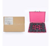 Pierres de massage pour spa Hot Stones Kit de massage Hot Stones avec kit de chauffage pour compresses chaudes Gua Sha Noir