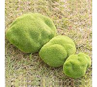 Pierres de mousse artificielles miniatures pour maison de poupée, jardin, artisanat, bonsaï, plante féérique, boules de mousse, décoration, taille L : 10 cm, astucieuse mode