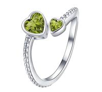 Pierres de naissance Anxiété Décompression Bague rotative Bague de décompression Cadeau d'anniversaire pour elle Bague en cristal minimaliste Bague strass Ouverture réglable Anneaux d'escalade, taille