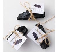 Pierres de Naturelle - Crystals de : Noire Non polie, Pierres d'énergie Positive, Relaxation mentale | Idéal pour Les rituels spirituels de la Maison de méditation, la gu