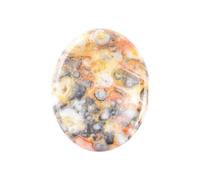 Pierres de préoccupation agate folle, pierre pour le pouce, pierre de préoccupation pour le pouce en cristal, pierre du pouce pour équilibrer le Reiki, thérapie, méditation (agate folle)