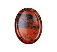 Pierres de Préoccupation, Pierre pour le Pouce, Pierre de Préoccupation pour le Pouce en Cristal, Pierre du Pouce pour Équilibrer le Reiki, Thérapie, Méditation (Obsidienne rouge)