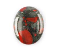 Pierres de préoccupation, pierre pour le pouce, pierre de préoccupation pour le pouce en cristal, pierre du pouce pour équilibrer le Reiki, la thérapie, la méditation (Bloodstone africain)