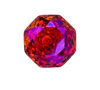Pierres de zircone cubique plaquées, couleur octogonale, taille rose, gemmes synthétiques à haute teneur en carbone, diamant pour la création de bijoux - 23 Psychedelic Neon - Rose 8x8 mm - 10 pièce