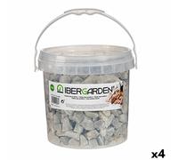 Pierres décoratives 3 Kg gris clair (4 pièces)