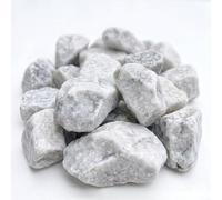 Pierres décoratives 5 kg - 6-12 cm - Gris clair - Pierre naturelle pour gabions, jardin et pierres de bordure - Résistant aux intempéries - Décoration en pierre brique