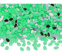 Pierres décoratives acryliques goutte vert fluo 5 x 8 mm. 5 000 u.Env.