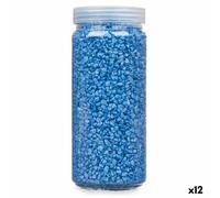 Pierres décoratives bleu 2 - 5 mm 700 g (12 pièces)