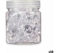 Pierres décoratives Diamant 150 g Transparent (16 pièces)