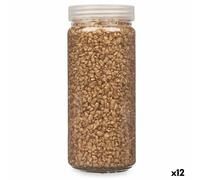 Pierres décoratives or 2 - 5 mm 700 g (12 pièces)