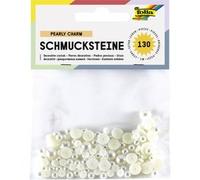 Pierres décoratives 'Pearly Charm', rond, nacré