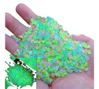 Pierres décoratives Pierre phosphorescente en galets, décoration de jardin, chemin extérieur, pelouse, Aquarium, maison, bricolage, 3-5mm pour Jardin(Color1)