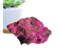 Pierres décoratives : pierres décoratives pour aquarium | Corondon rouge dur naturel, essais minéraux de décoration de jardin pour la collecte de terrasses de bureau, le pot intérieur, affichage