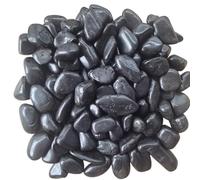 Pierres décoratives polies noires, 2 à 4 cm, 20 kg, pour étang et gabions, petites pierres noires pour pots de fleurs, vases, terrarium et aquarium, belle décoration de jardin naturelle