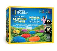 Pierres D'équilibre Antidérapantes National Geographic - 10 Pièces Pour Motricité Et Équilibre Enfants. Multicolore