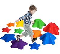 Pierres d'Équilibre pour Enfants, 11 Parcours de Motricité Antidérapantes, Parcours Motricité Enfant Exterieur & Intérieur, Favorise l'équilibre et la Motricité chez pour les Enfants de 3 4 5 6+ Ans