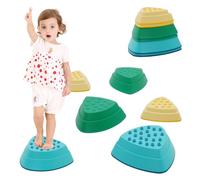 Pierres d'Équilibre pour Enfants, 6 Parcours de Motricité Antidérapantes, Parcours Motricité Enfant Exterieur & Intérieur, Favorise l'équilibre et la Motricité chez pour les Enfants de 3 4 5 6+ Ans