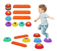Pierres d'Équilibre pour Enfants, 8 Parcours de Motricité Antidérapantes, Parcours Motricité Enfant Exterieur & Intérieur, Favorise l'équilibre et la Motricité chez pour les Enfants de 3 4 5 Ans