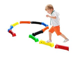 Pierres d'équilibre pour | Planche antidérapante empilable éducative ludique | Pierres d'équilibre pour | Accueil, bar, salle de ircuit, obstacles préscolaires, gymnase