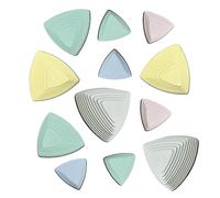Pierres d'équilibre - Stepping Stones - Pierres à empiler - Pierres de rivière empilables - Stimule la motricité - Jouets éducatifs - V.A. 1 an - 12 pièces - Couleurs unies