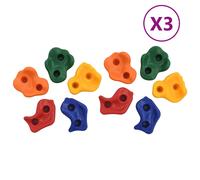 Pierres d escalade 30 pcs PE Multicolore Bleu G