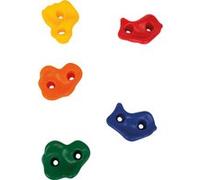 Small Foot Pierres d'escalade 10880 – 5 pièces, robustes, matériel de fixation inclus, Bleu
