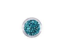 Pierres en verre écrasé pour nail art - Conseils 3D - Décoration - Fragment de cristal - Accessoires de manucure - Bleu lac