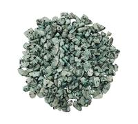 Pierres et cristaux pour artisanat - Pierres vertes polies pour plantes ornementales - Pierres de gravier d'aquarium pour plantes en pot - Bonsaï - Terrarium - Jardin féérique - Pierres décoratives