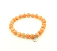 Pierres et Minéraux. Bracelet Perles Pierre de soleil d'Afrique qualité 7A 8 mm. Fabriqué en France. Taille personnalisable.