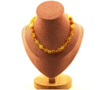 Pierres et Minéraux. Collier perles Ambre véritable de la mer Baltique + Citrine + Sardonyx Collier femmes, hommes. Taille personna