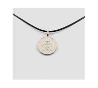 Pierres et Minéraux. Collier pièce de Jamaïque 1 cent - Armoiries Cordon noir.