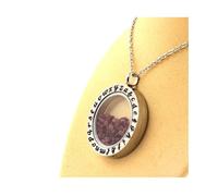 Pierres et Minéraux. Collier Rubis brut. Modèle Alphabet.