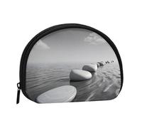 Pierres grises Zen Image Mini Sac de rangement Shell Wallet Petit porte-monnaie avec fermeture éclair Petit porte-monnaie pour clés de monnaie Vous pouvez également ranger tous les petits objets qui,