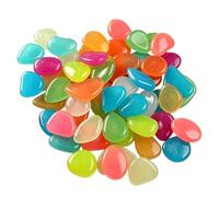 Pierres Lumineuses 30/50 Pièces De Cailloux Décoratifs Colorés | Galets De Jardin Lumineux Paysage Pour Chemins, Allées, Passerelles, Aquariums, Pots de Chambre, Jardins, Cours Et Pour