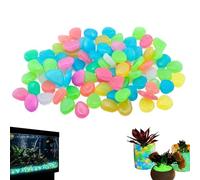 Pierres lumineuses pour extérieur, décoration lumineuse en résine artificielle colorée, pierres d'aquarium, pour extérieur, aquarium, chemins de nuit, marchepieds, cour, chemin de jardin, maison