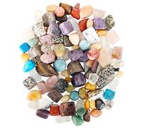 Pierres mélangées Naturel de 500 g, Gros Pierres mélangées Pierres polies de Cristal, Passée Chips écrasé Pierre Guérison Reiki Cristal Bijoux Décoration de la Maison
