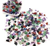 Pierres naturelles, gravier, cristaux, éclats de quartz, minéraux, reiki, agate roulée, spécimens, pierres précieuses, décoration pour aquarium, artisanat, cristal coloré, 100 g
