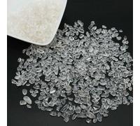 Pierres naturelles, gravier, cristaux, éclats de quartz, minéraux, reiki, guérison, spécimen d'agate roulée, pierres précieuses, décoration pour aquarium, artisanat - Quartz clair - 100 g