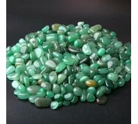 Pierres naturelles, gravier, cristaux, éclats, minerai de quartz, minéraux, agate roulée, spécimen pour la guérison Reiki, décoration d'aquarium - aventurine verte - 100 g