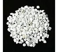 Pierres naturelles, gravier, cristaux, éclats, minerai de quartz, minéraux, agates roulées, spécimen pour la guérison Reiki, décoration d'aquarium - howlite - 100 g