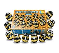 Pierres numérotées d'abeille miel