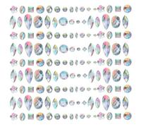 Pierres Précieuses Acryliques à Dos Plat, Diamant Décoratif | Assortiment Multiforme, Usage Nail Art et Verres, pour Albums, Cartes, Banquet, Salon