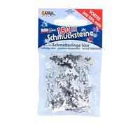 Pierres précieuses décoratives papillon transparent 150u.