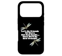 Pierres précieuses en Forme de Libellule Restons Amis jusqu'à ce Que Nous soyons Vieux et séniles Coque pour iPhone 17 Pro
