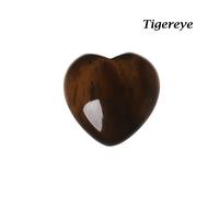 Pierres Précieuses En Quartz Naturel,Pendentif En Forme De Coeur,Chakra,Pierre De Guérison,Minéraux,Reiki,Bijoux Faits À La Main,Décoration De La Maison,1 Pièce - Type Tigereye