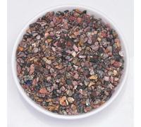 Pierres roulées en éclats de jaspe léopard rouge (3-5 mm) - 20-100 g, idéales pour le substrat de cactus et de plantes succulentes, le remplissage de vases et la décoration de fond de jardin.